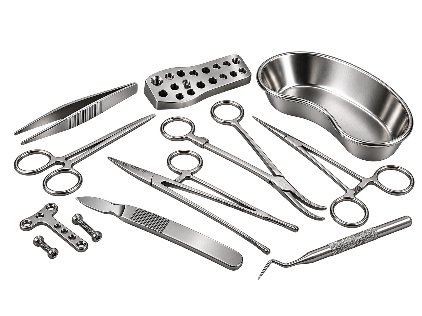 Strumenti chirurgici e componenti biomedicali in acciaio inox