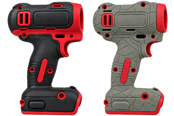 Scocca trapano stampata in 3D – confronto con componente originale