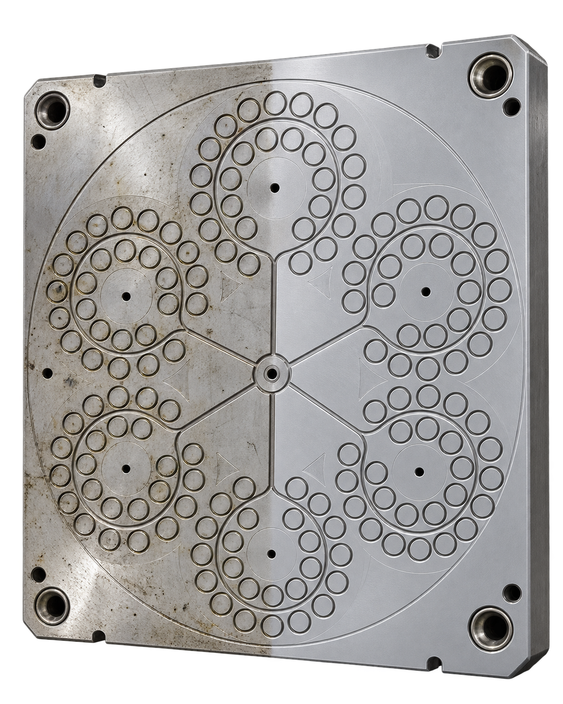 Stampo oring metà sabbiato metà grezzo